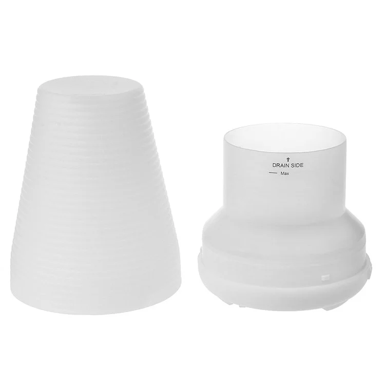 100ml Ultrasonic Essential Oil Diffuser Air Humidifier with LED Color Changing Light - White / US Plug