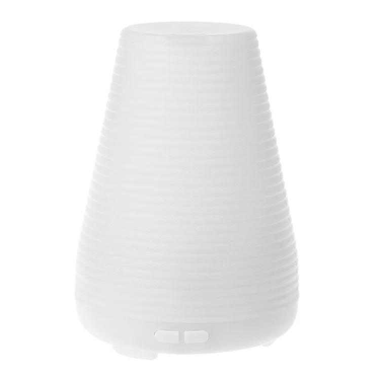 100ml Ultrasonic Essential Oil Diffuser Air Humidifier with 7-color Changing LED Light - White / EU Plug