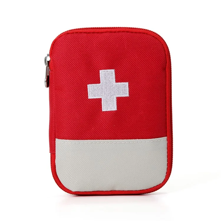 Mini Portable First Aid Bag Emergency Pouch for Camping Hiking Travel - Red