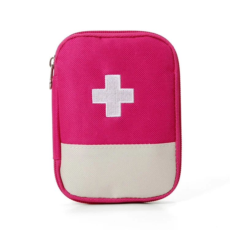Mini Portable First Aid Bag Emergency Pouch Case - Rose