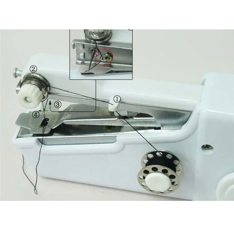 Portable Mini Handheld Sewing Machine Handy Quick Stitch Tool