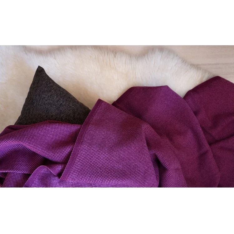 Simple Style Knitted Home Office Blanket Shawl 120cm x 180cm - Black