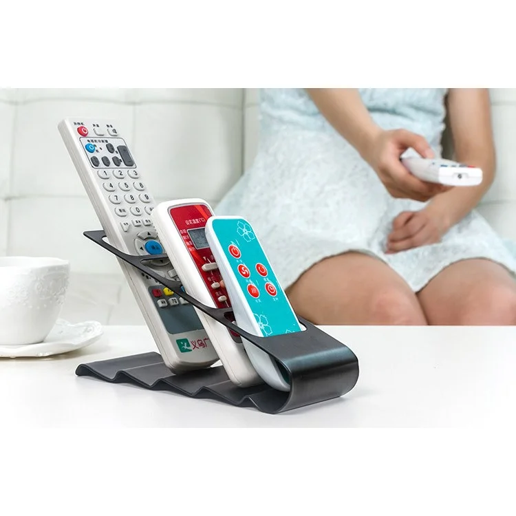 tv 4-slot Tv/ar Condicionado Remote Controller Organizer Titular - Preto