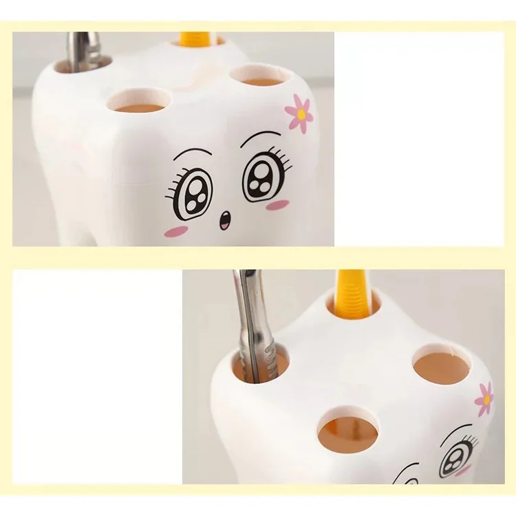 ANYA Cute Cartoon Tooth Shaped Toothbrush Holder for Children