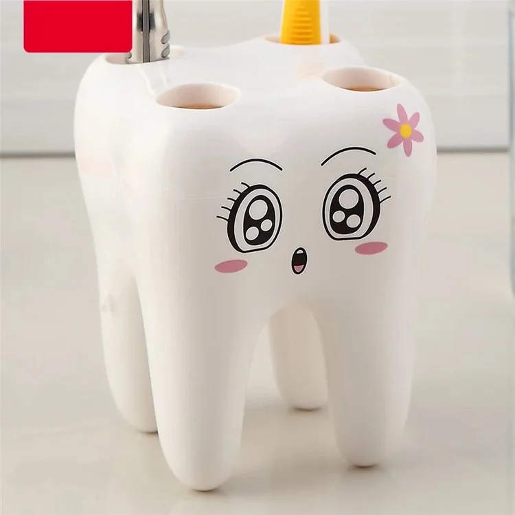 ANYA Cute Cartoon Tooth Shaped Toothbrush Holder for Children