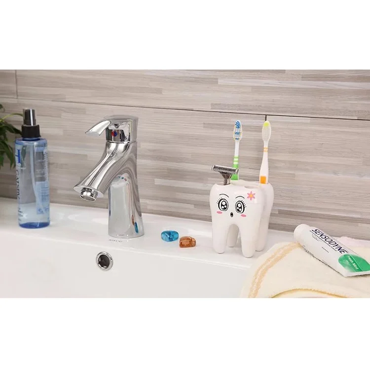 ANYA Cute Cartoon Tooth Shaped Toothbrush Holder for Children