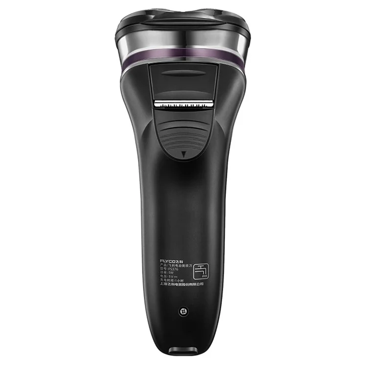 FLYCO FS376 3D Floating Triple-head Shaver Rechargeable Razor with LED Display