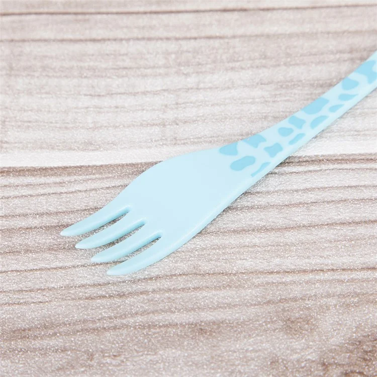 12PCS/Lot ANYA 708 Cartoon Giraffe Dessert Fruit Fork