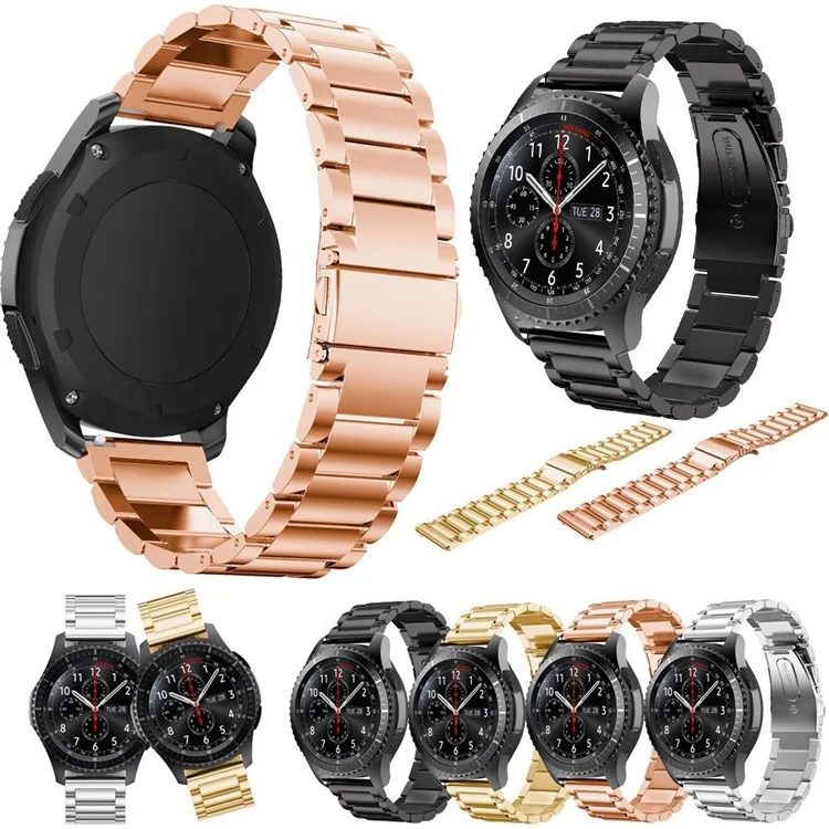Solid Stainless Steel Chain Watch Band Strap for Samsung Gear S3 Frontier / S3 Classic - Rose Gold