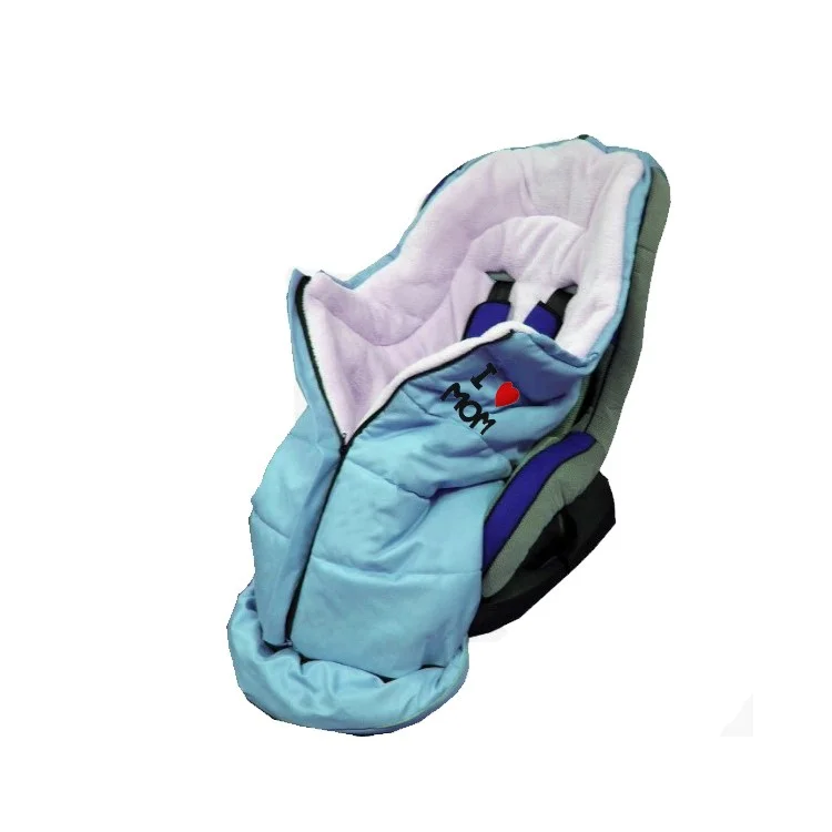 Envelope Style Warm Cotton Baby Stroller Sleeping Bag for Winter Use - Baby Blue