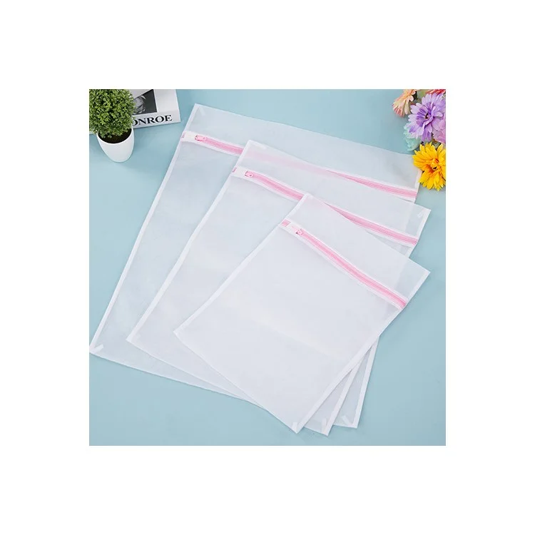 7Pcs/Lot Thickened Fine Mesh Laundry Bags Hosiery Square Washing Bag (6 x Size 30 x 40cm + 1 x Size 15 x 16cm)