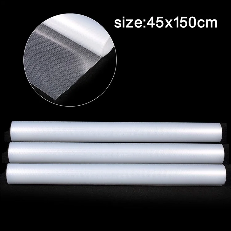 3Rolls/Lot DIY Multipurpose Waterproof Spots Texture EVA Pad Antibacterial Anti-slip Drawer Mat - Transparent