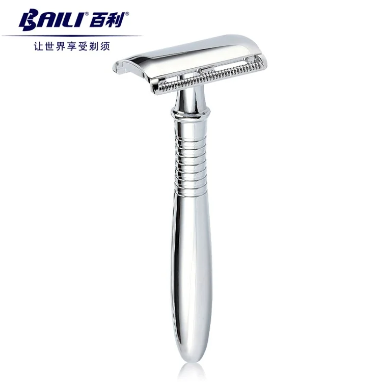 BAILI BD191 Classic Manual Shaver Double Edge Safety Razor with Long Handle
