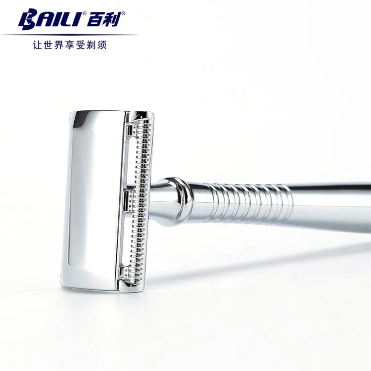 BAILI BD191 Classic Manual Shaver Double Edge Safety Razor with Long Handle