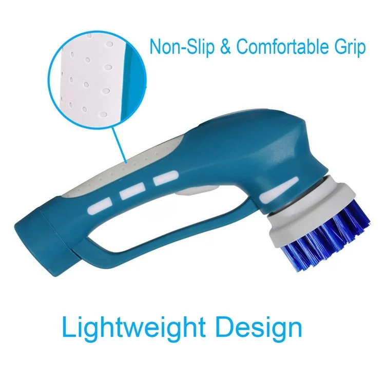 Handheld Cordless Electric Tile Scrubber Household Spin Scrubber for Bathroom and Kitchen - EU Plug
