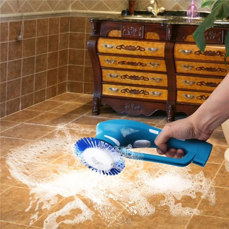 Handheld Cordless Electric Tile Scrubber Household Spin Scrubber for Bathroom and Kitchen - EU Plug