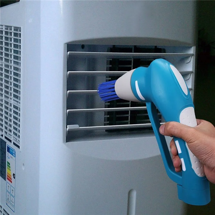 Handheld Cordless Electric Tile Scrubber Household Spin Scrubber for Bathroom and Kitchen - EU Plug