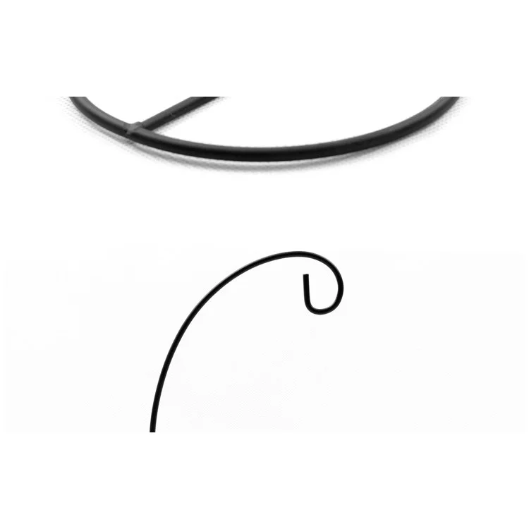 10PCS Iron Hanging Stand Holder Candle Holder Candlestick for Glass Ball Lantern Light - Black