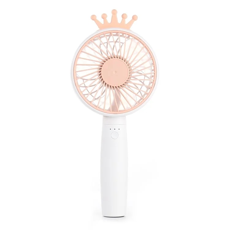 A8 Rotary Base Low Noise USB Charging Cooling Fan with 800mAh Battery - Crown