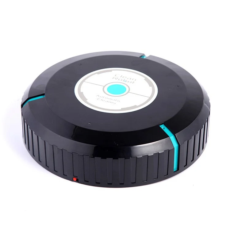 Portable Automatic Vacuum Cleaner Robot Floor Cleaning Sweeper - Black