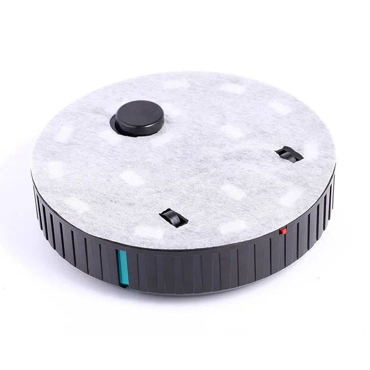 Portable Automatic Vacuum Cleaner Robot Floor Cleaning Sweeper - Black
