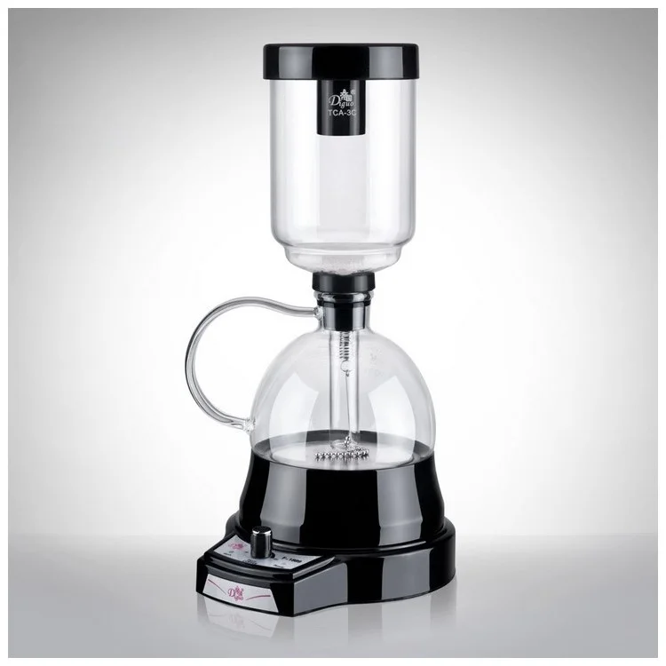 Electric Syphon Coffee Pot Espresso Maker 360ML - Black / EU Plug