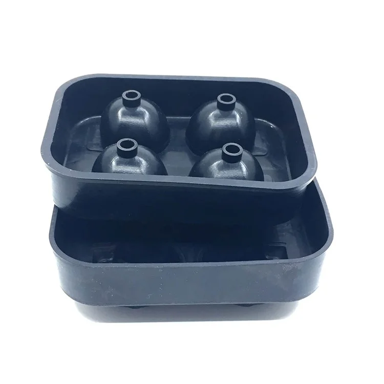 3D Skull Silicone Ice Cube Tray Mold Makes Four Giant Skulls Ice Cube Maker