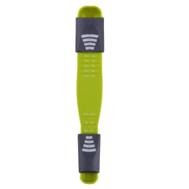 Double End Adjustable Scale Spoon Eight Stalls Metric Measuring Spoon