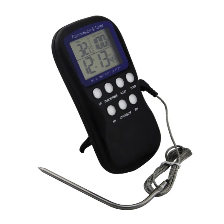 Digital Electronic Food Alarm Thermometer & Timer with Stand