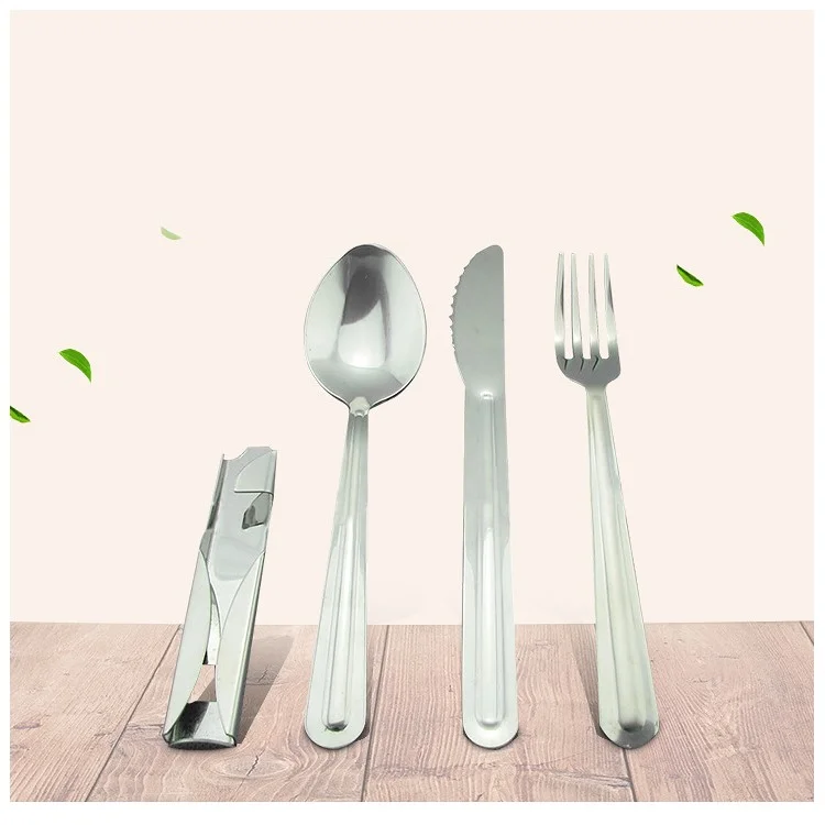 4Pcs/Set Stainless Steel Cutlery Tableware Dinnerware Flatware Set