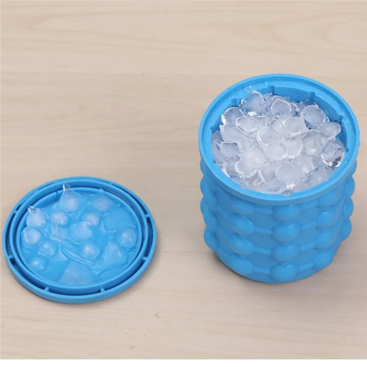 Round Shape Pattern Space Saving Soft Silicone Ice Cube Maker for Cooling Champagne, Size: 98 x 105mm