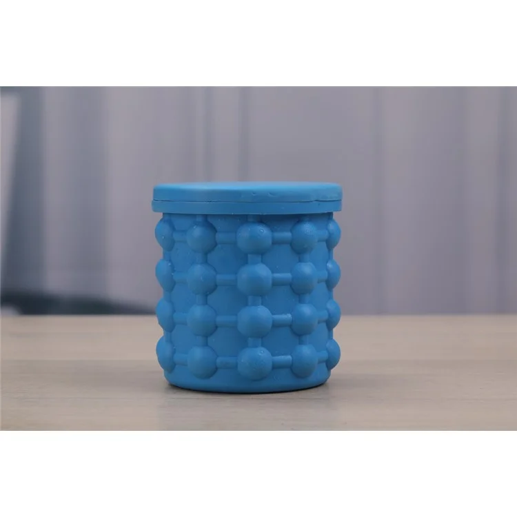 Round Shape Pattern Space Saving Soft Silicone Ice Cube Maker for Cooling Champagne, Size: 98 x 105mm
