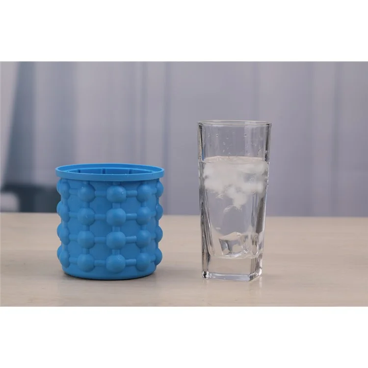 Round Shape Pattern Space Saving Soft Silicone Ice Cube Maker for Cooling Champagne, Size: 98 x 105mm
