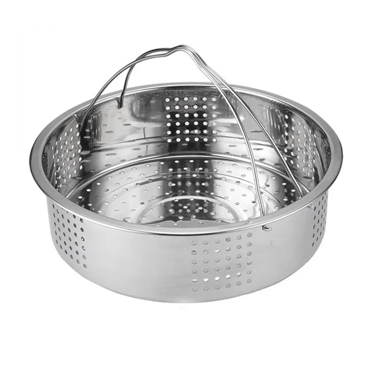 Stainless Steel Steamer Basket with Handle for Instant Pot 6, 8 qt
