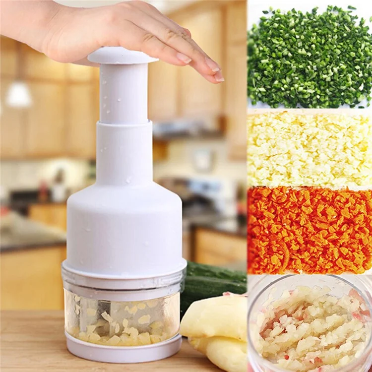 Stainless Steel Kitchen Pressing Vegetable Onion Garlic Chopper Cutter Slicer Peeler Dicer