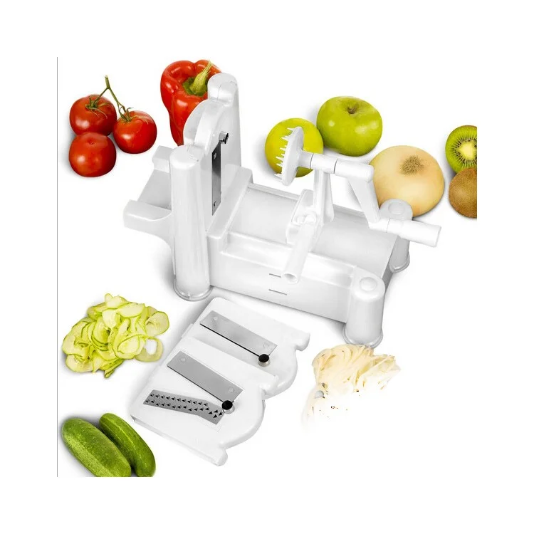 Tri-Blade Vegetable and Fruit Spiral Slicer Chopper