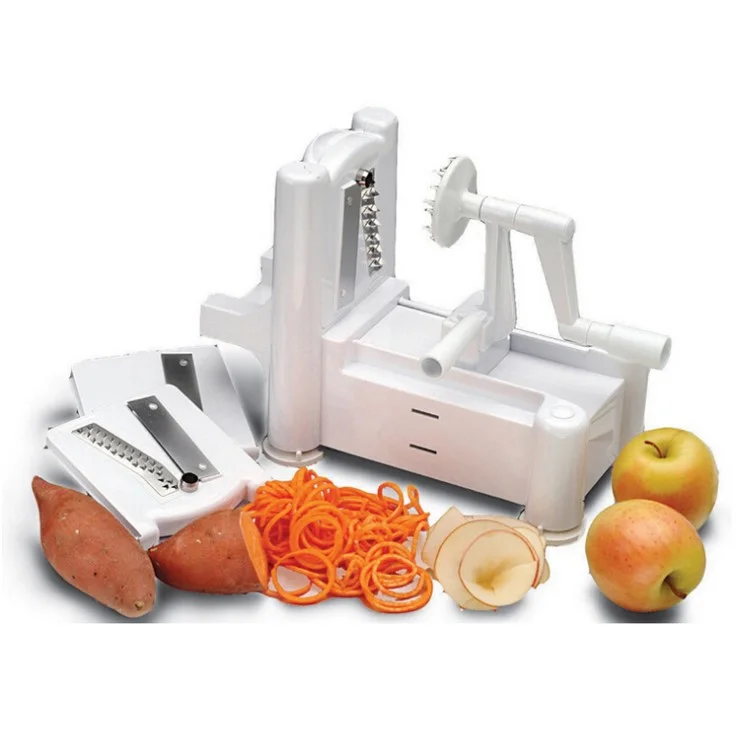 Tri-Blade Vegetable and Fruit Spiral Slicer Chopper