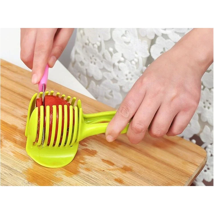 Handheld Kitchen Fruit Slicer Vegetable Lemon Tomato Circular Slicer