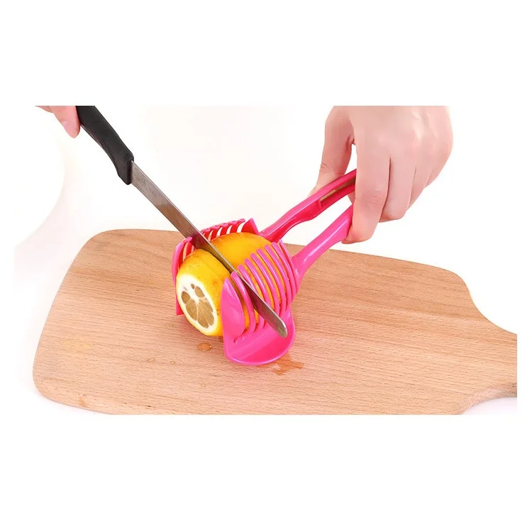Handheld Kitchen Fruit Slicer Vegetable Lemon Tomato Circular Slicer