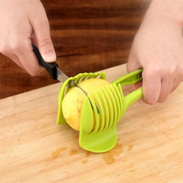 Handheld Kitchen Fruit Slicer Vegetable Lemon Tomato Circular Slicer