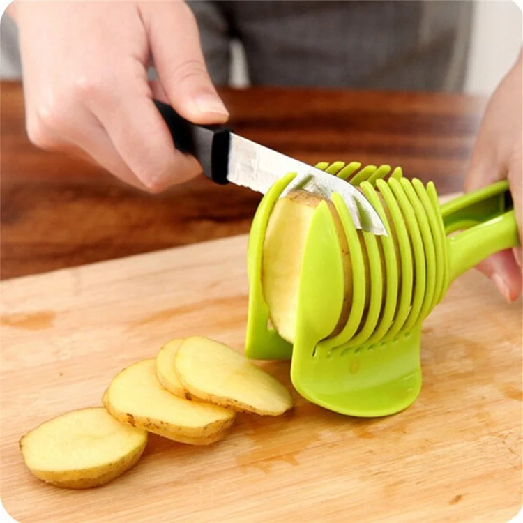 Handheld Kitchen Fruit Slicer Vegetable Lemon Tomato Circular Slicer