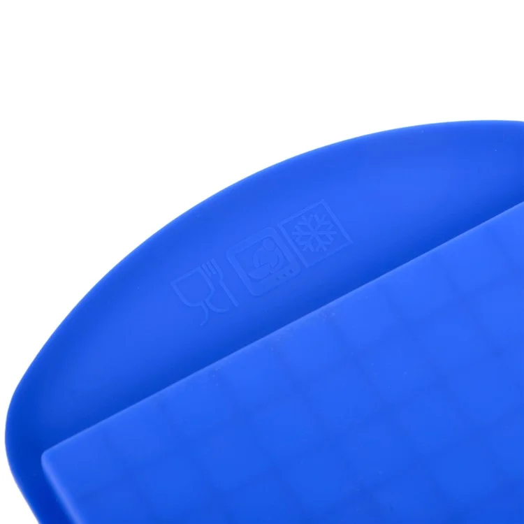 Mini Square 160 Silicone Ice Cube Mould Easy-Release Silicone Ice Cube Tray - Blue