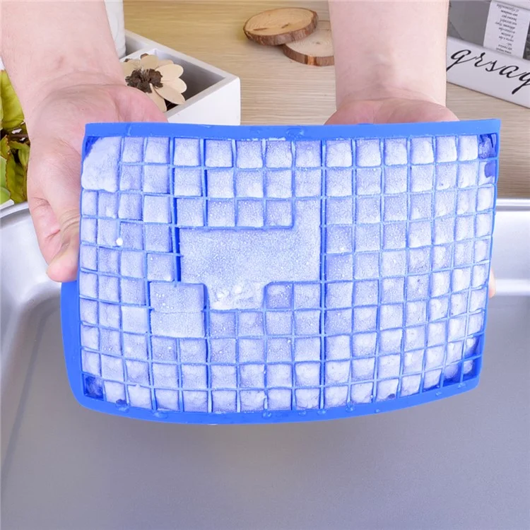 Mini Square 160 Silicone Ice Cube Mould Easy-Release Silicone Ice Cube Tray - Blue