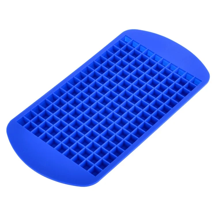 Mini Square 160 Silicone Ice Cube Mould Easy-Release Silicone Ice Cube Tray - Blue