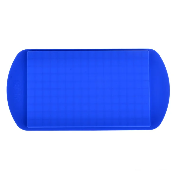 Mini Square 160 Silicone Ice Cube Mould Easy-Release Silicone Ice Cube Tray - Blue