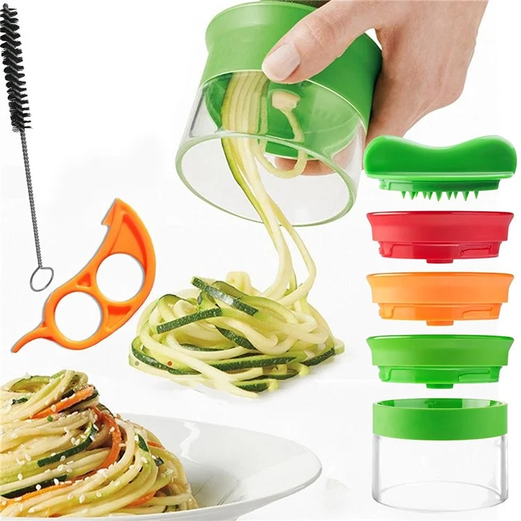 Colorized Handheld Vegetable Spiralizer Fruit Vegetable kitchen Spiral Cutter