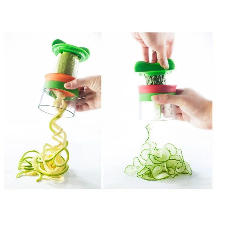 Colorized Handheld Vegetable Spiralizer Fruit Vegetable kitchen Spiral Cutter