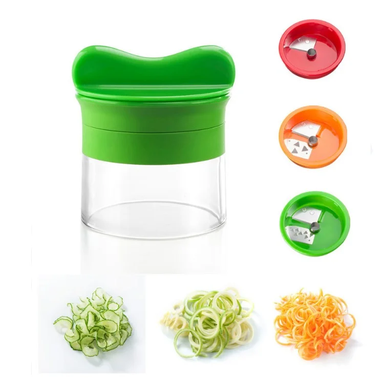 Colorized Handheld Vegetable Spiralizer Fruit Vegetable kitchen Spiral Cutter