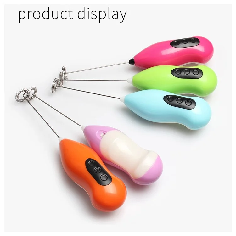 Handheld Electric Coffee Milk Frother Eggbeater - Red