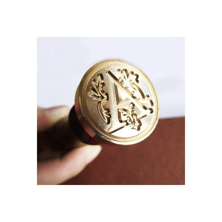 Pattern Customized Retro Wax Seal Stamp with Rosewood Handle